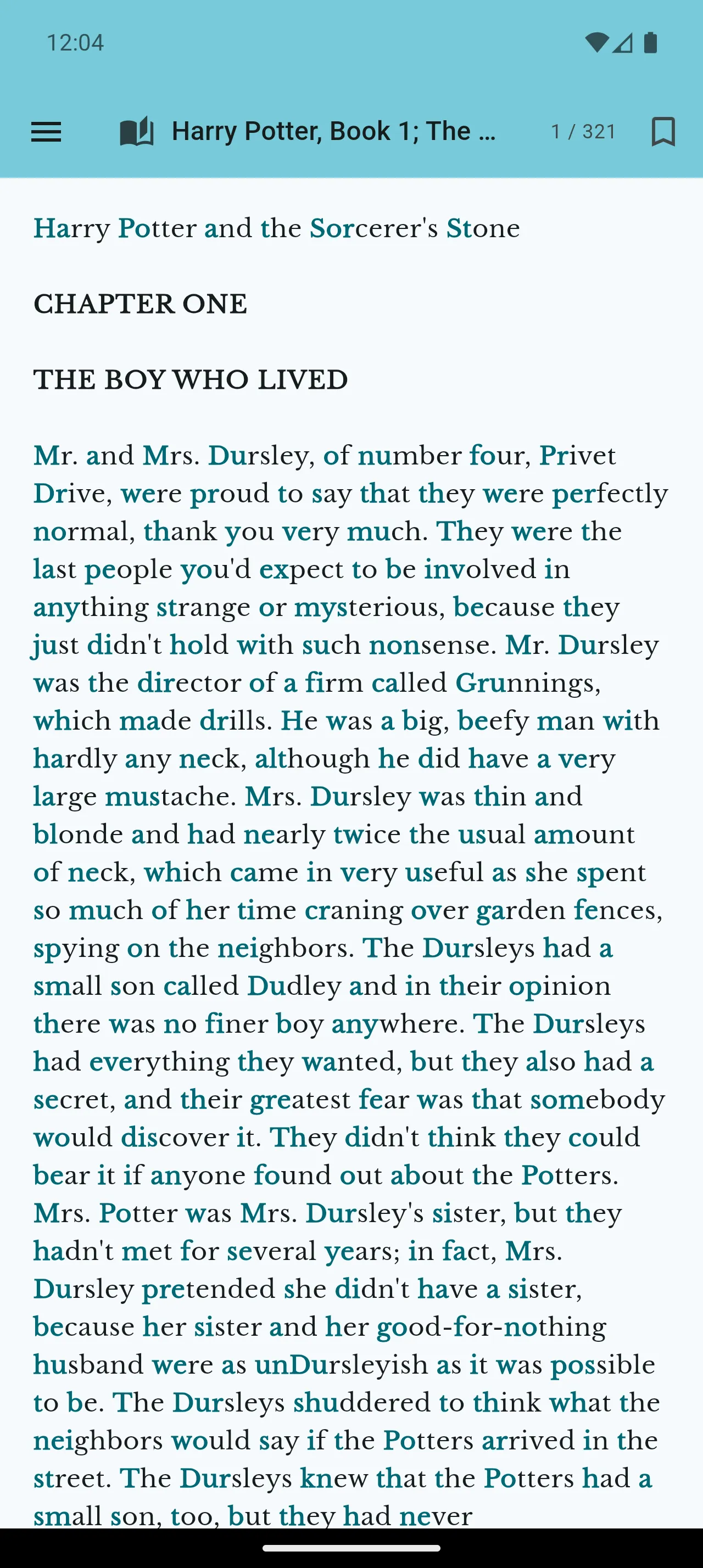 Robo Reader Fixation Reading feature screenshot