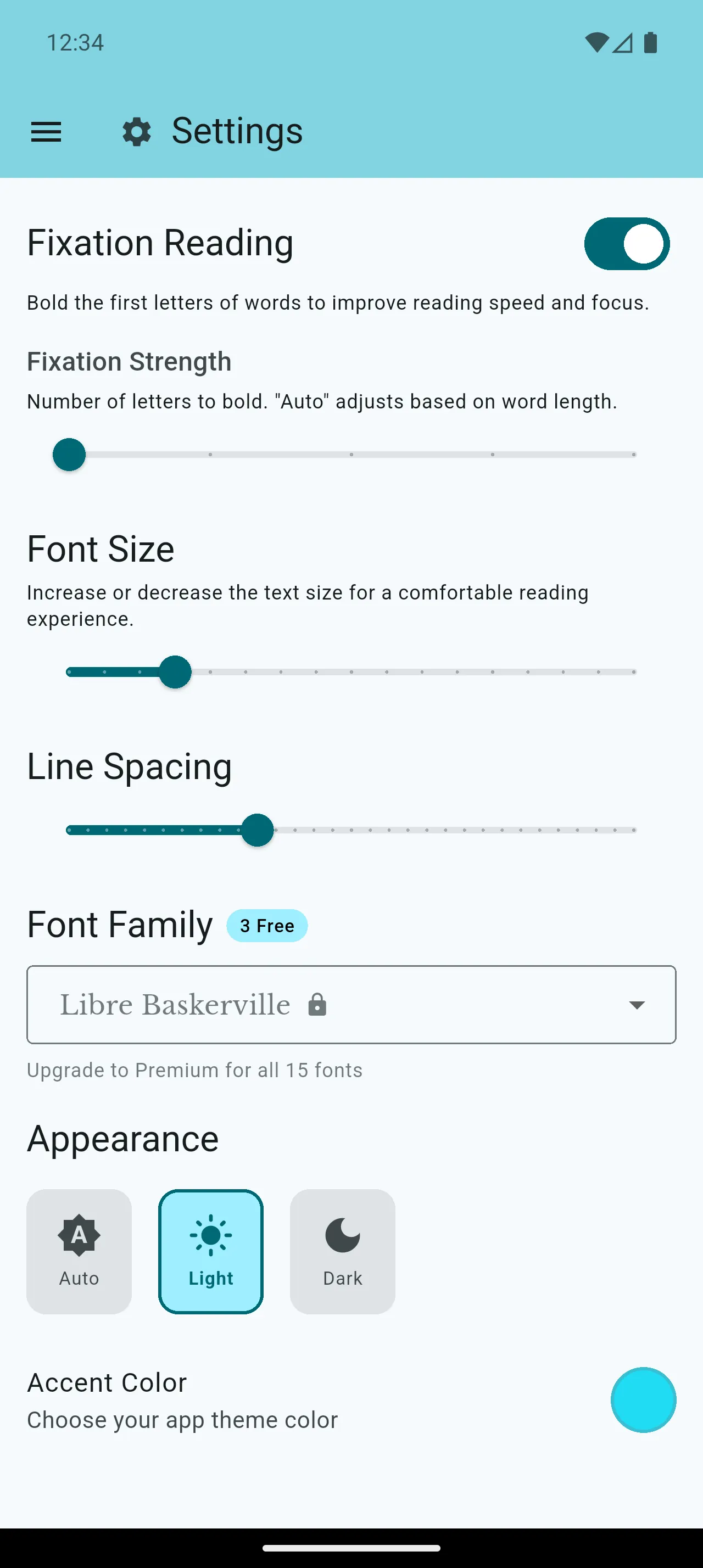 Robo Reader Full Settings Control feature screenshot