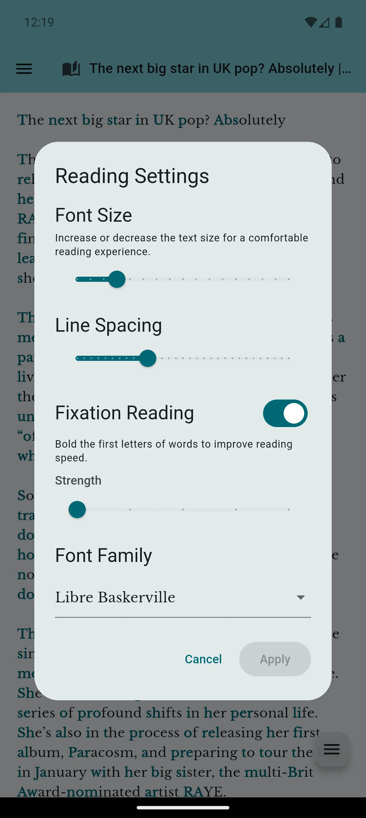 Robo Reader Customization & Themes feature screenshot